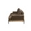 Silchester Oak & Distress Chocolate Top Grain Leather Sofa