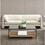 Jaeda Beige Linen Sofa