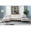 Valiant Ivory Chenille Sectional Sofa w/4 Pillows