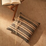 Handcrafted Reversible Weave Stripe Throw Pillow 20x20