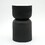Modern Side Table with White Marble Top & Black Metal Frame