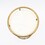 White Marble Side Table with 2-Tier Gold Frame-16X16X24"