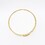 Modern Side Table with White Marble Top & Gold Metal Frame