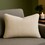 Homey COZY Textured Throw Pillow - Soft Ivory for Clean, Minimal Interiors B357P357025