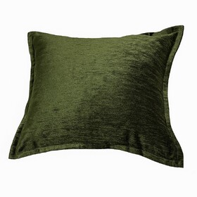 Homey COZY Velvet Throw Pillow - Deep Forest Green with Luxe Shine & Rich Texture B357P357031