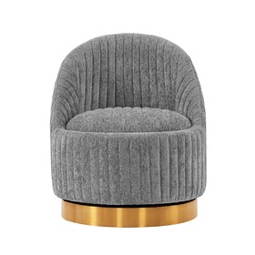 Swivel Lounge Chair in Gray