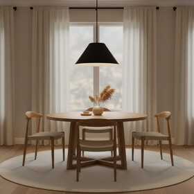 22 inch Diameter Integrated LED Black Pendant B370P403645