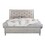ACME Sliverfluff CK Bed w/LED & Storages, Synthetic Leather & Champagne Finish BD00240CK