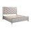 ACME Sliverfluff CK Bed w/LED & Storages, Synthetic Leather & Champagne Finish BD00240CK