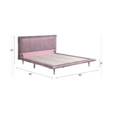 ACME Metis Eastern King Bed in Pink Top Grain Leather BD00560EK