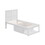 ACME Lolanda TWIN BED White Finish BD00649T