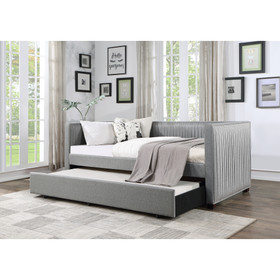 ACME Danyl Daybed & Trundle (T/T), Gray Fabric BD00954