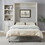 BS201473AAK Rustic White+Solid Wood+MDF+Box Spring Not Required+Queen+Wood