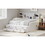 Twin Size Captain DayBed with Storage Bookcase Headboard,Captain bed with Trundle and Three Storage Drawers for Kids Teens Dorm Bedroom Multipurpose Guest Room or Home, White BS324304AAK