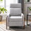 Set of Two Wood-Framed Upholstered Recliner Chair Adjustable Home Theater Seating with Thick Seat Cushion and Backrest Modern Living Room Recliners, Gray BS327337AAE