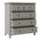 BS555100AAG Gray+Solid Wood+Full+5 Piece Set+Full bed+end table*2+chest+dresser new