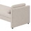 Modern Upholstered Chaise Lounger Daybed with Pillows Small Single Daybed, No Mattress Needed, Perfect for Living Rooms & Home Office,Linen Fabric, Beige BS701P185942K