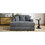 55" Oversized Chaise Lounger Modern Style Sofa Couch,with Pillows, Charge Station & Cup Holders, Chenille Fabric, Blue Gray BS701P191500B