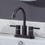 Bathroom Faucet Oil Rubbed Bronze 2-Handle Bathroom Sink Faucet 360 Degree High Arc Swivel CD093ORB