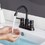 Bathroom Faucet Oil Rubbed Bronze 2-Handle Bathroom Sink Faucet 360 Degree High Arc Swivel CD093ORB