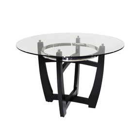 48" inch Round Glass Top Dining Table CZ-1331