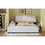 Full Size Upholstered Platform Bed with Storage Nightstand and Guardrail, Pink DL000579AAH