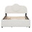 Full Size Upholstered Platform Bed with Multi-functional Headboard, Trundle and 2 Drawers, White DL000583AAK