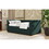 Twin Size Upholstered Velvet Daybed with Trundle, Green DL000587AAG