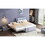 Full Size Upholstery platform bed with Trundle,Trundle can be flat or erected, Gray DL001678AAE