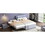 Full Size Upholstery platform bed with Trundle,Trundle can be flat or erected, Gray DL001678AAE