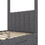 Twin Size Upholstery Canopy Platform Bed with Trundle and Three Storage Drawers, Gray DL001916AAE