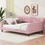 DL001920AAH Pink+Upholstered+Box Spring Not Required+Full+Wood