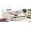 Full Size Upholstered Tufted Daybed with Twin Size Trundle, Beige DL002038AAA