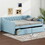 DL002039AAC Blue+Upholstered+Box Spring Not Required+Full+Wood