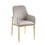 ACME Barnard Side Chair (Set-2) in Gray Velvet & Mirrored Gold Finish DN00220