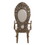 ACME Constantine Arm Chair (1pc/1CTN), PU, Brown & Gold Finish DN00479