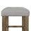ACME Charnell Counter Height Stool (Set-2) in Gary PU & Oak Finish DN00552
