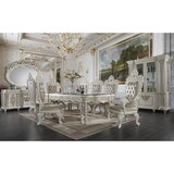 ACME Vanaheim Dining Table, Antique White Finish DN00678