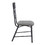 ACME Edina Side Chair (Set-2), Gray Fabric, Oak & Sandy Black Finish DN01058