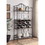 ACME Edina Wine Shelf, Oak & Sandy Black Finish DN01060