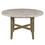 ACME Karsen DINING TABLE w/MARBLE TOP Marble Top & Rustic Oak Finish DN01449