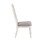 ACME Florian Side Chair(Set-2), Gray Fabric & Antique White Finish DN01654