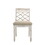 ACME Cillin Side Chair (Set-2), Fabric & Antique White Finish DN01806