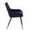ACME Zudora Side Chair (Set-2), Black Linen & Black Finish DN01949 DN01949