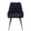 ACME Zudora Side Chair (Set-2), Black Linen & Black Finish DN01949 DN01949