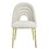 ACME Fadri Side Chair (Set-2), Teddy Sherpa & Mirrored Gold Finish DN01953