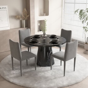 ACME Hollis Dining Table, Engineering Stone Finish DN02155