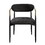 ACME Jaramillo Side Chair (Set-2), Black Fabric & Black Finish DN02696