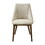 ACME Willene Side Chair (Set-2), Beige Fabric & Walnut Finish DN03146 DN03146