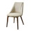 ACME Willene Side Chair (Set-2), Beige Fabric & Walnut Finish DN03146 DN03146